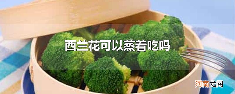 西兰花可以蒸着吃吗