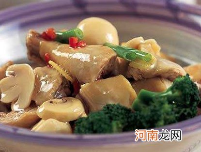 口蘑炒鸡片-孕晚期滋补强身增进食欲食谱