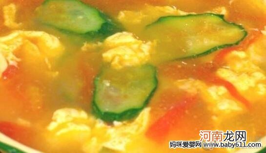煲汤食谱：番茄黄瓜蛋汤