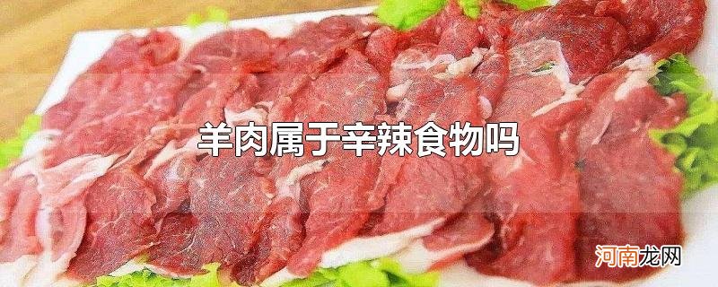 羊肉属于辛辣食物吗