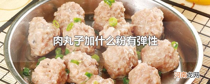 肉丸子加什么粉有弹性