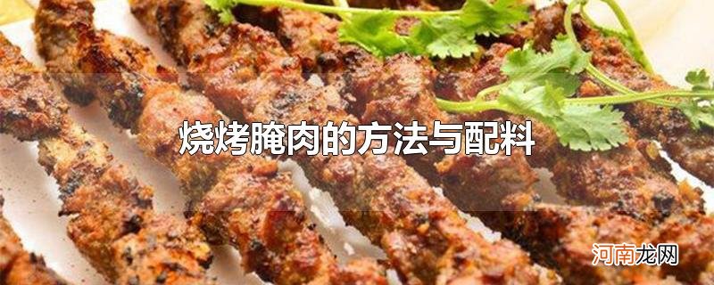 烧烤腌肉的方法与配料