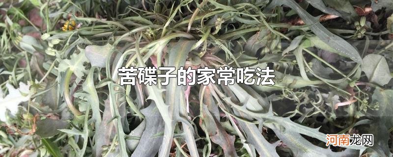 苦碟子的家常吃法