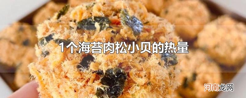 1个海苔肉松小贝的热量