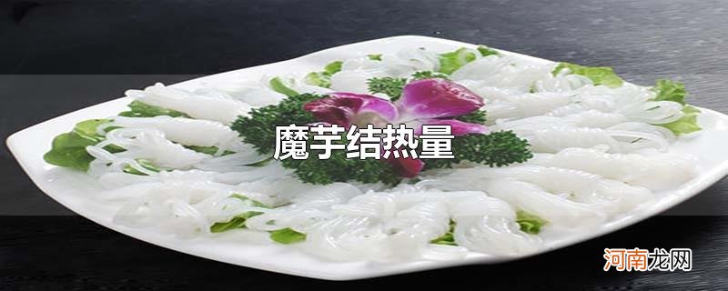 魔芋结热量