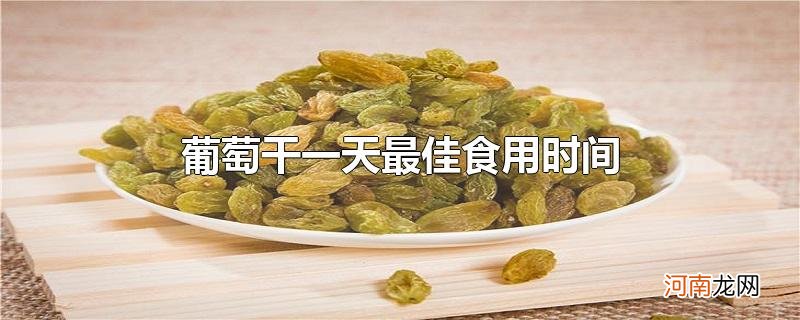 葡萄干一天最佳食用时间