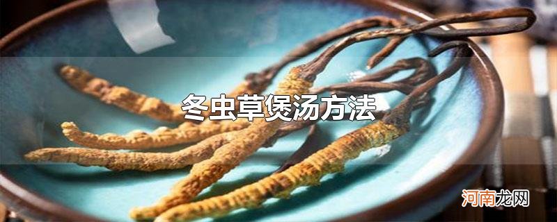 冬虫草煲汤方法