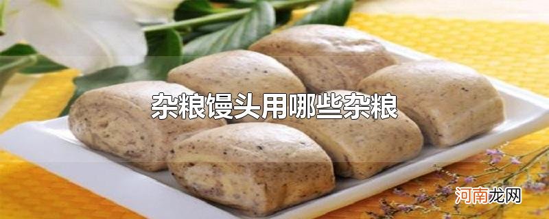 杂粮馒头用哪些杂粮