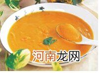 宝宝辅食制作：鸡汤南瓜泥