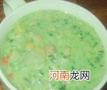 儿童菜谱豆腐类：豆腐豌豆拌汤