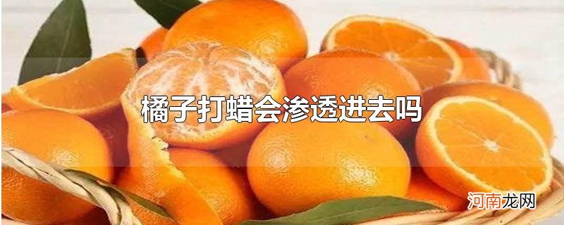 橘子打蜡会渗透进去吗