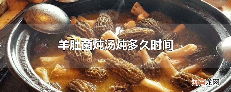 羊肚菌炖汤炖多久时间