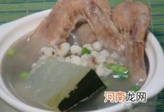 煲汤食谱：薏米冬瓜煲鸭汤