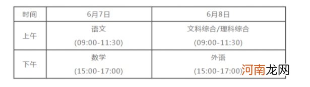 2022广西高考各科目具体时间安排 几月几号考试优质