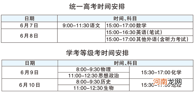 2021北京高考时间及科目 几点开始几点结束优质