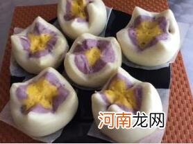 儿童食谱馒头类：三色开花馒头