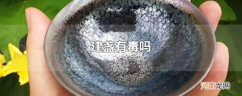 建盏有毒吗