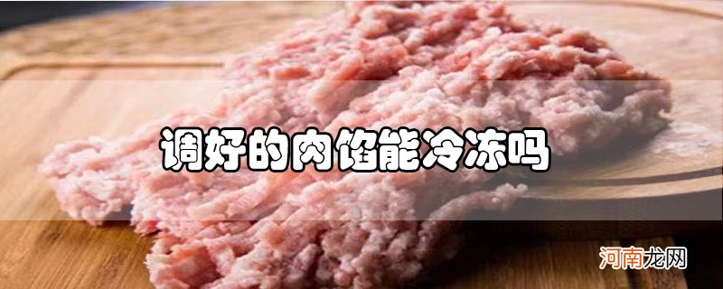 调好的肉馅能冷冻吗