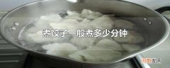 煮饺子一般煮多少分钟