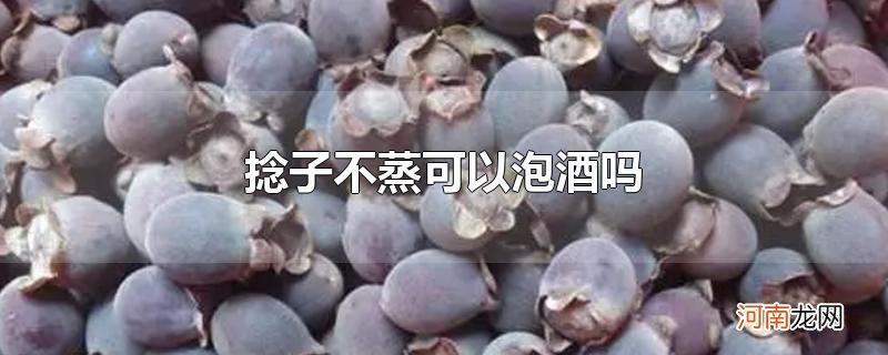 捻子不蒸可以泡酒吗