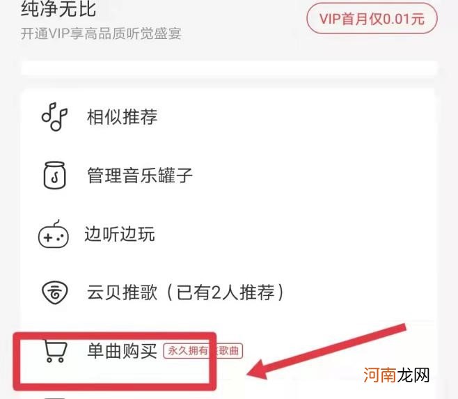 网易云如何购买单曲不买专辑优质