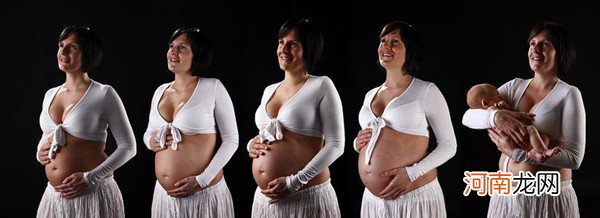 孕妈自晒怀孕1一9月肚子变化图 最后一张心都要融化了