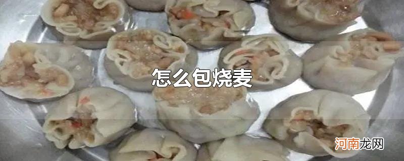 怎么包烧麦