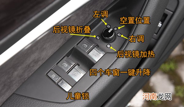 奥迪A6L中控按钮图解，A6L车内按键功能说明