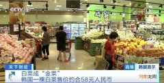 白菜价格暴涨 58元一棵！韩国泡菜都严重紧缺了 怎么回事？