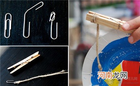 纸盘钓鱼制作过程