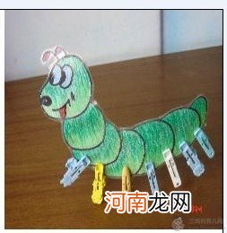 幼儿园手工制作：毛毛虫装脚