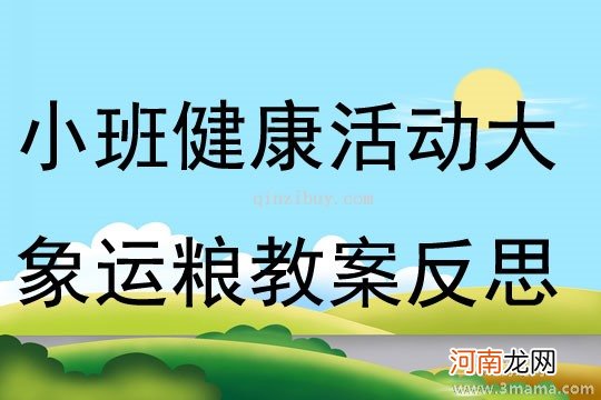 大班健康运粮忙教案反思