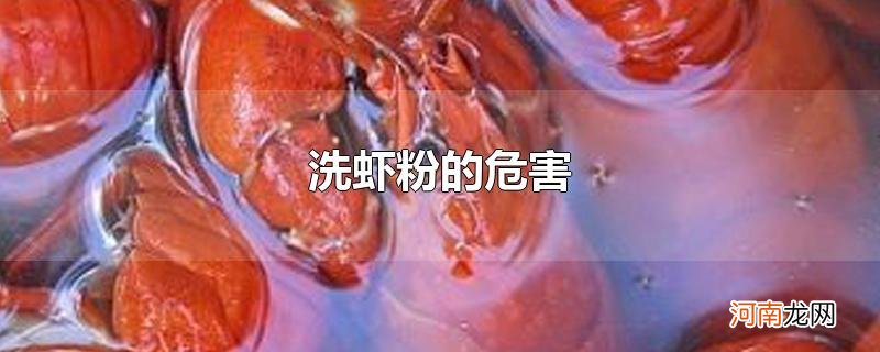 洗虾粉的危害优质