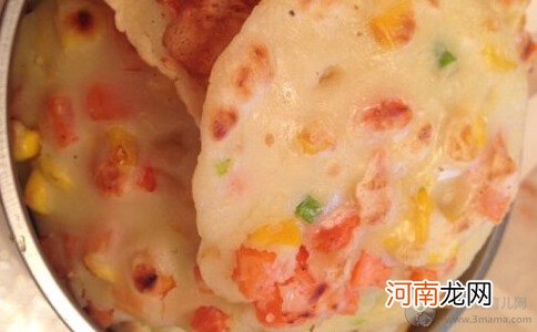 孕期食谱 胡萝卜玉米小蛋饼