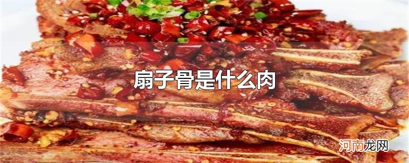 扇子骨是什么肉优质