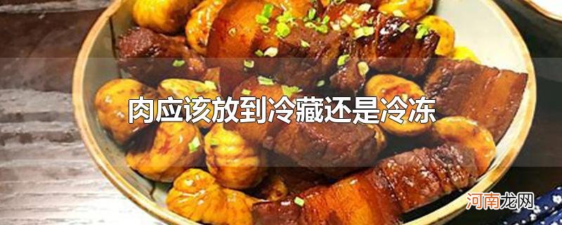 肉应该放到冷藏还是冷冻优质