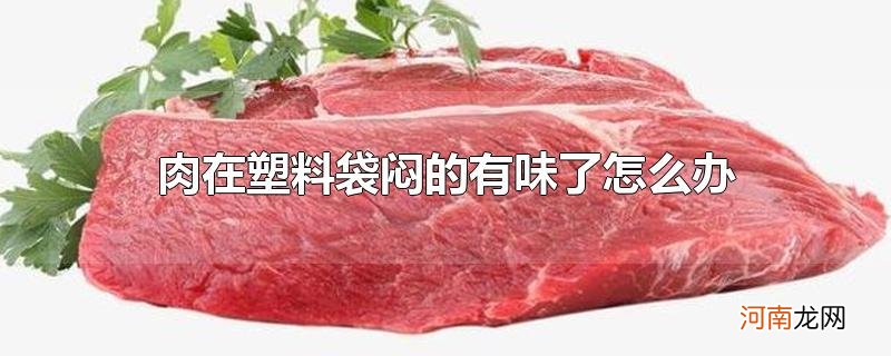 肉在塑料袋闷的有味了怎么办优质