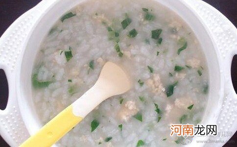 孕期食谱 鸡肉青菜粥