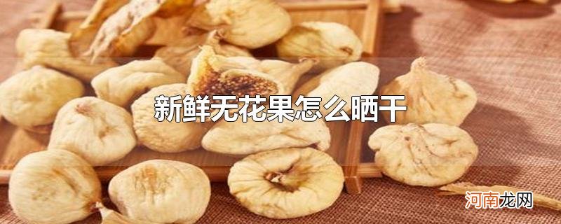 新鲜无花果怎么晒干优质