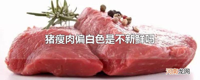 猪瘦肉偏白色是不新鲜吗优质