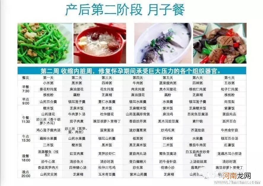 一位妈妈推荐的月子营养食谱