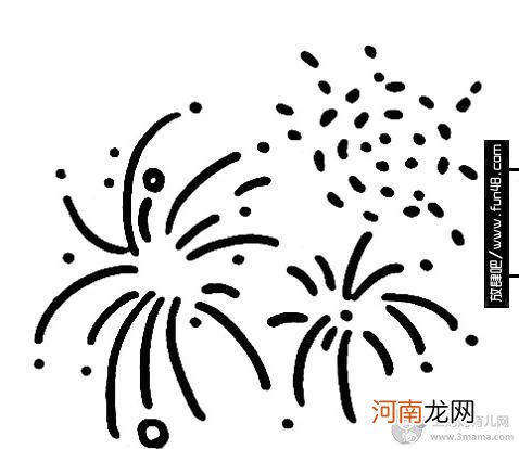 烟花怎么画？