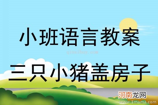 附教学反思 小班语言活动教案：三只小猪盖房子教案