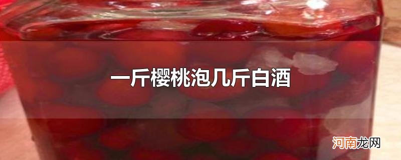 一斤樱桃泡几斤白酒优质