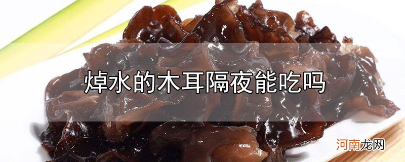 焯水的木耳隔夜能吃吗优质