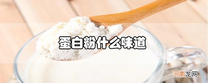 蛋白粉什么味道优质