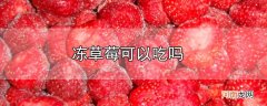 冻草莓可以吃吗优质