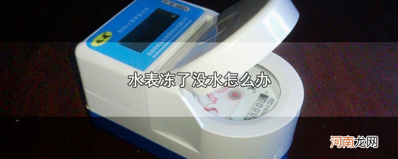 水表冻了没水怎么办优质