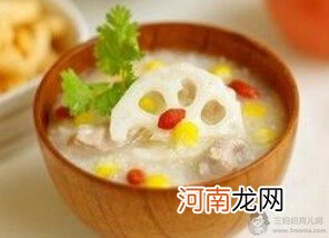 月子食谱：莲藕麦片粥