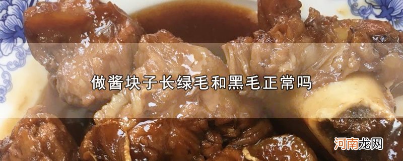 做酱块子长绿毛和黑毛正常吗优质